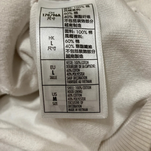 Disney Hooded White Sweatshirt Medium Long Sleeves - Picture 4 of 6